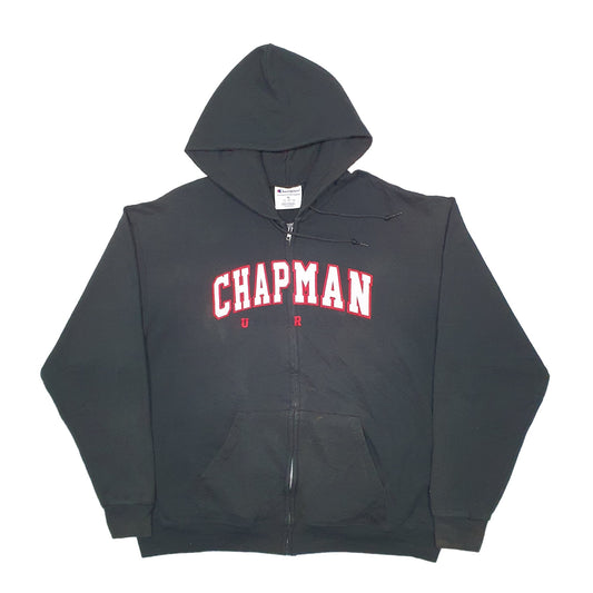 Mens Black Champion Chapman USA College Hoodie Jumper
