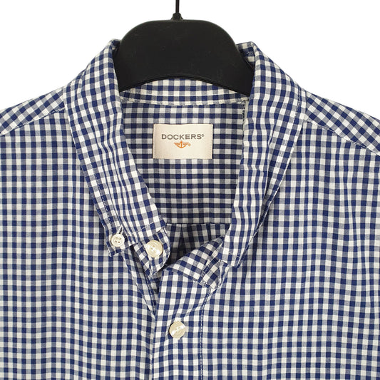 Mens Blue Dockers Long Sleeve Shirt