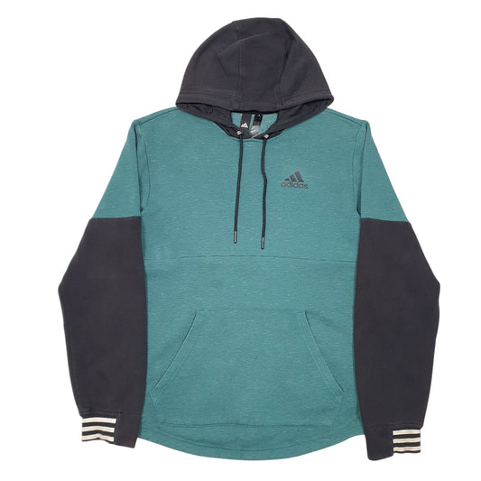 Mens Green Adidas Hoodie Jumper