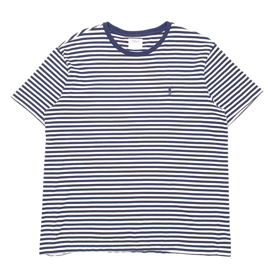 Mens White Polo Ralph Lauren Stripe Short Sleeve T Shirt