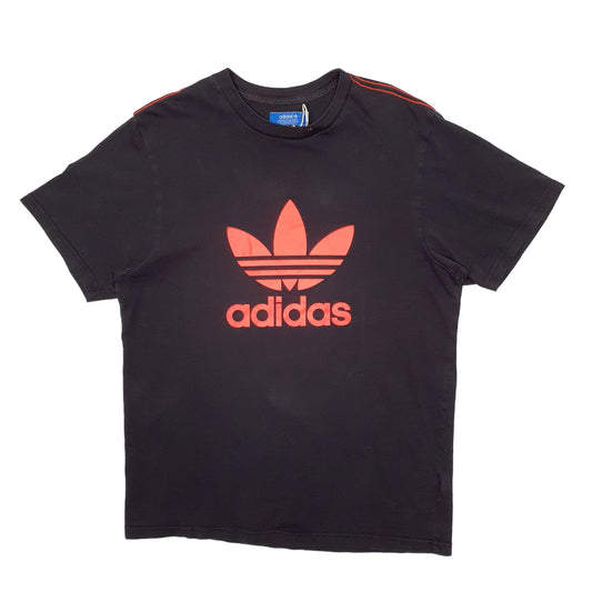 Mens Black Adidas Spellout Short Sleeve T Shirt