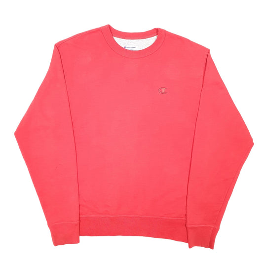 Mens Red Champion Crewneck Jumper