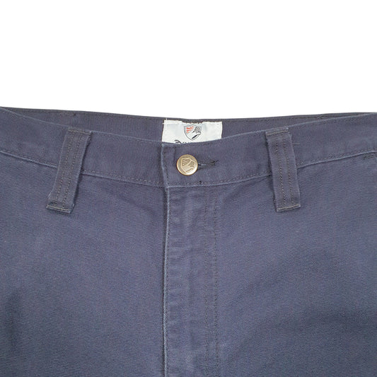 Mens Navy Tyndale Utility Workwear Flame Resistant Cargo Trousers