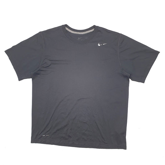 Mens Black Nike Dri Fit Short Sleeve T Shirt