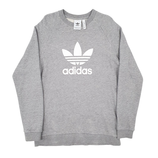 Mens Grey Adidas Crewneck Jumper