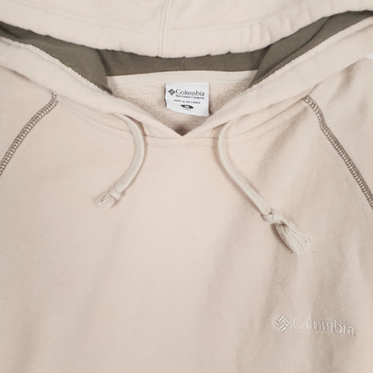 Mens Cream Columbia Sportswear Hoodie Jumper