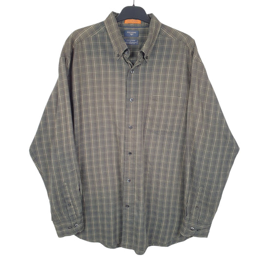 Mens Green Dockers Long Sleeve Shirt