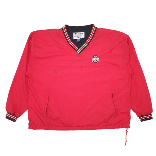 Mens Red Champion Smock Vintage Ohio State Coat