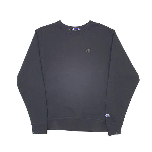 Mens Black Champion Crewneck Jumper