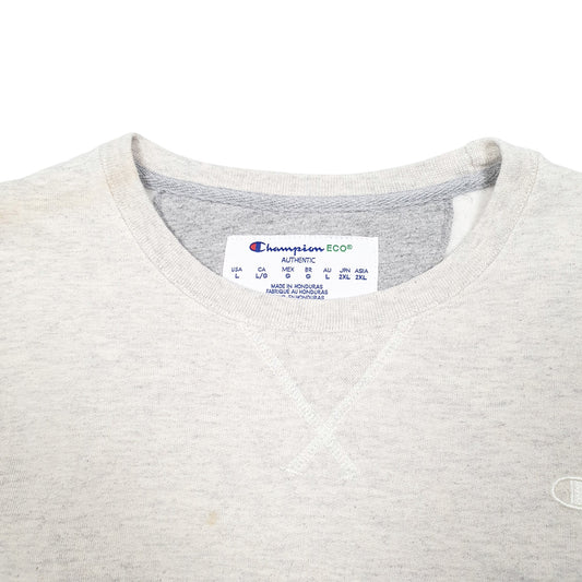 Womens Cream Champion Crewneck Jumper