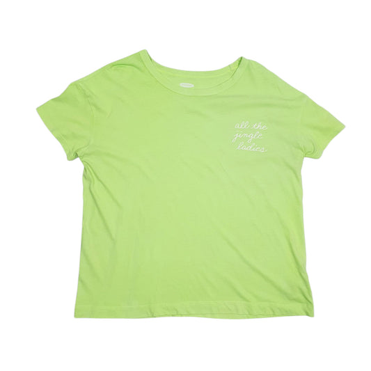 Womens Green Old Navy Active Wear Short Sleeve T Shirt