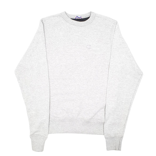 Mens Grey Champion Crewneck Jumper