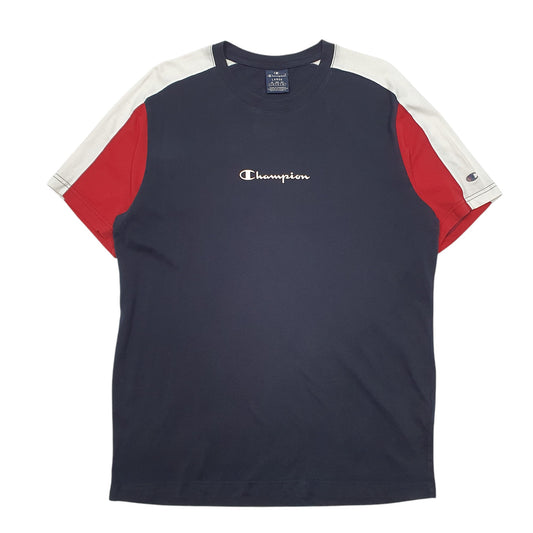 Mens Navy Champion Short Sleeve T Shirt
