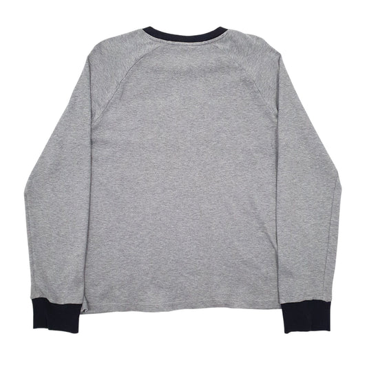 Mens Grey Hugo Boss Spellout Long Sleeve T Shirt
