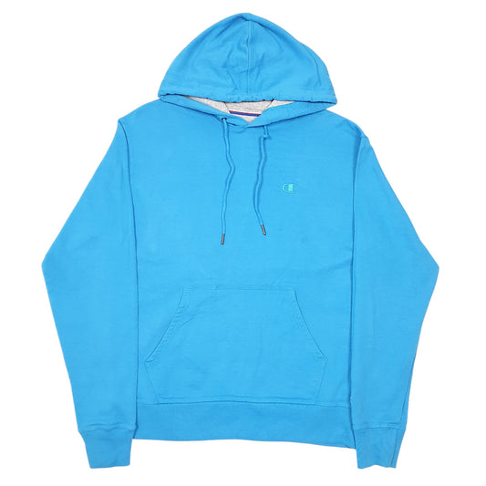 Mens Blue Champion Hoodie Jumper