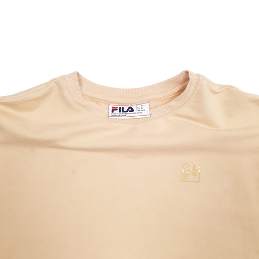 Womens Peach Fila Crewneck Jumper