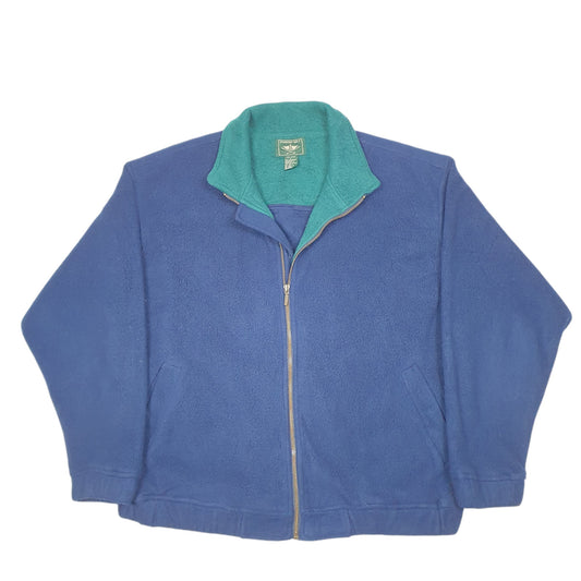 Mens Navy Dockers Golf Sweater Full Zip Jumper