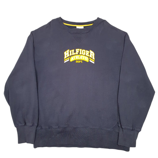 Mens Navy Tommy Hilfiger Athletic Dept Vintage Crewneck Jumper