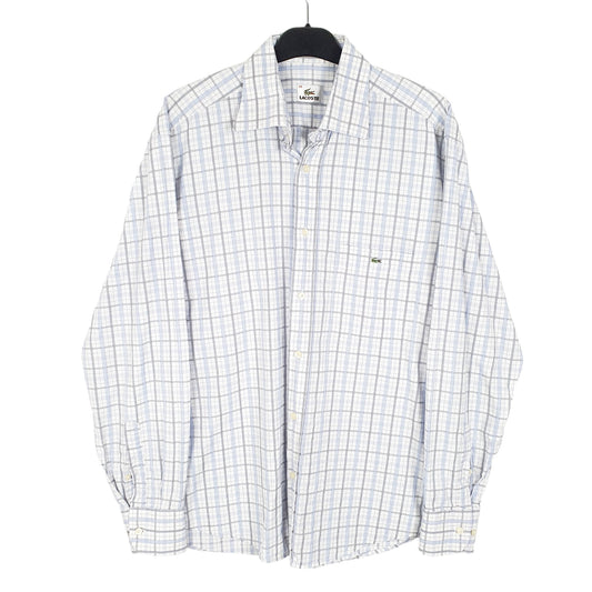 Mens Blue Lacoste Long Sleeve Shirt