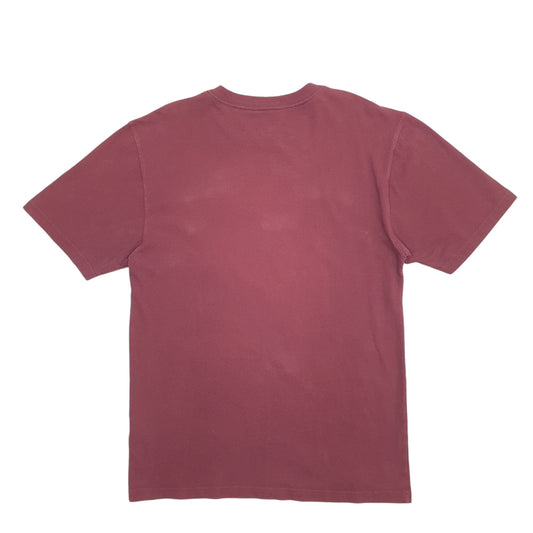 Mens Burgundy Carhartt Short Sleeve T Shirt