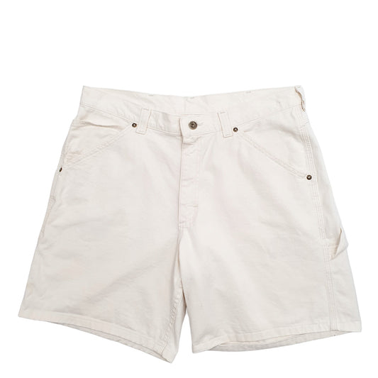 Mens Cream Lee Dungarees Carpenter Shorts