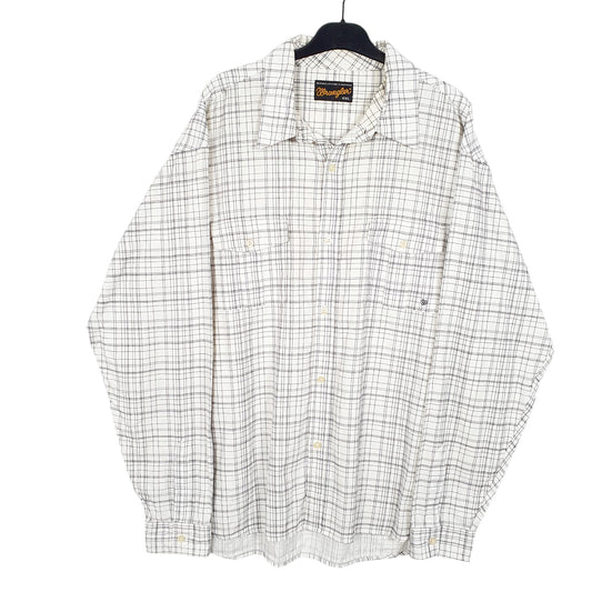 Womens White Wrangler Long Sleeve Shirt