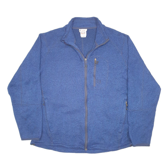 Mens Navy Avalanche Active Hiking Outdoor Full Zip Jumper