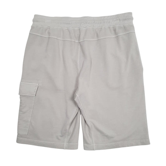 Mens Grey C.P. Company Bermuda Cargo Sweat Shorts