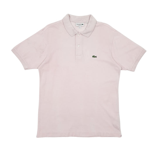 Mens Pink Lacoste Short Sleeve Polo Shirt
