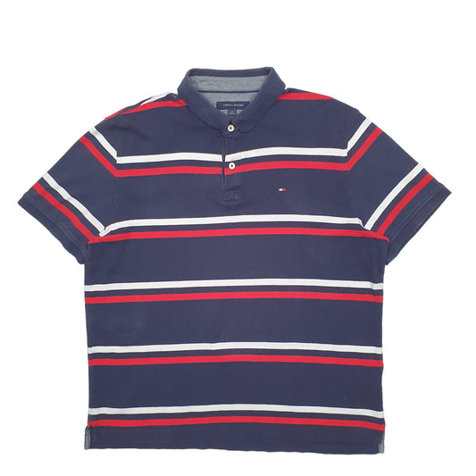 Mens Navy Tommy Hilfiger Short Sleeve Polo Shirt