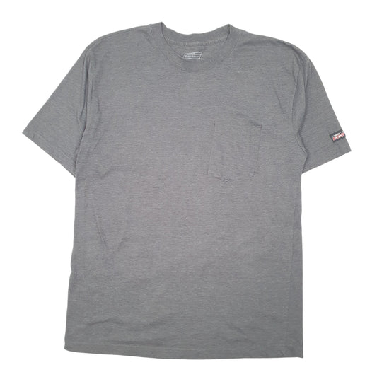 Mens Grey Dickies Pocket Workwear Short Sleeve T Shirt