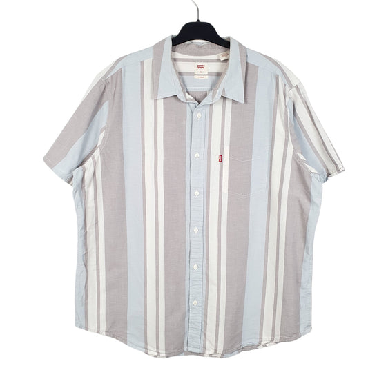 Mens Grey Levis Short Sleeve Shirt