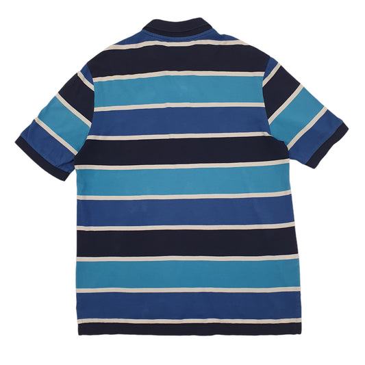 Mens Blue Lacoste Short Sleeve Polo Shirt