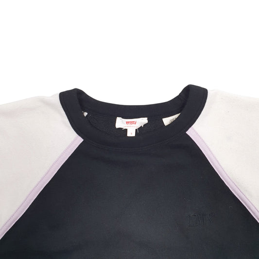 Womens Black Levis Crewneck Jumper