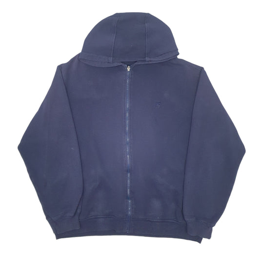 Mens Navy Fila Full Zip Jumper