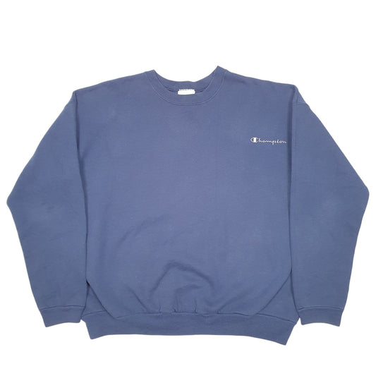 Mens Navy Champion Crewneck Jumper