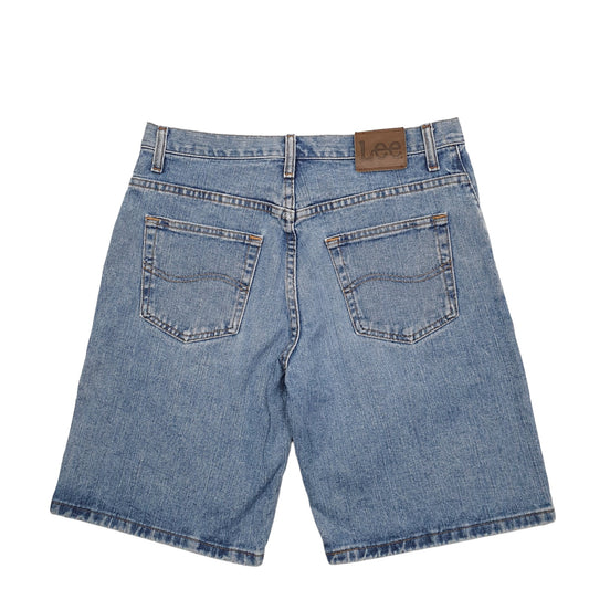 Mens Blue Lee Denim Shorts