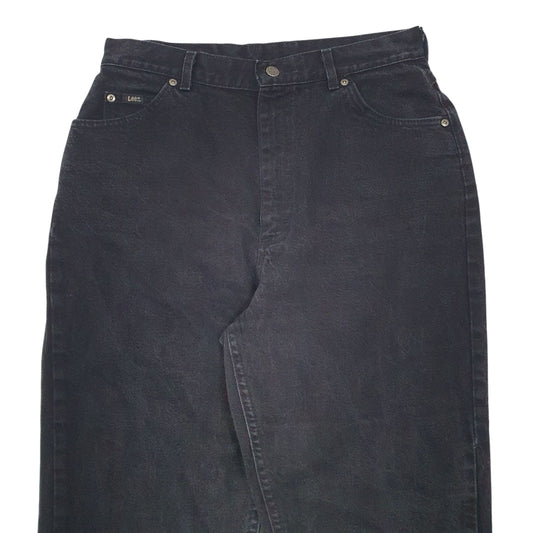 Womens Black Lee Vintage Made In USA Riders JeansW31 L30