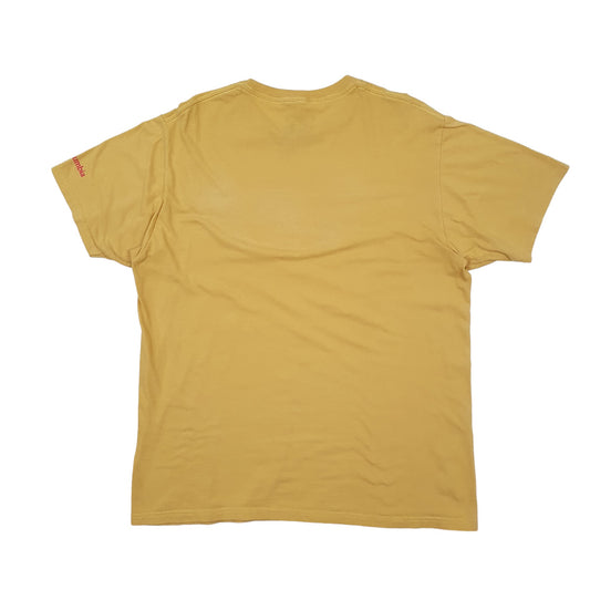 Mens Yellow Columbia Sportswear Short Sleeve T Shirt