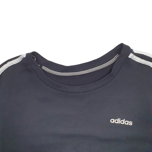 Womens Black Adidas Climalite Crewneck Jumper