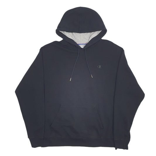 Mens Black Champion Hoodie Jumper