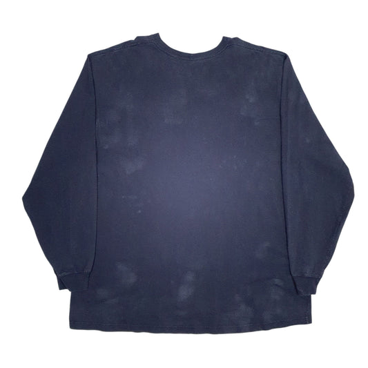 Mens Navy Carhartt Long Sleeve T Shirt