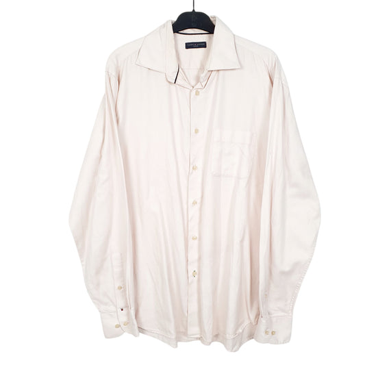 Mens Pink Tommy Hilfiger Long Sleeve Shirt
