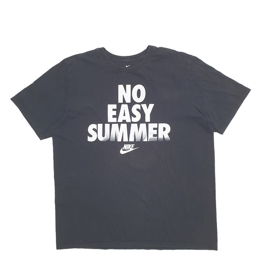 Mens Black Nike Spellout Short Sleeve T Shirt