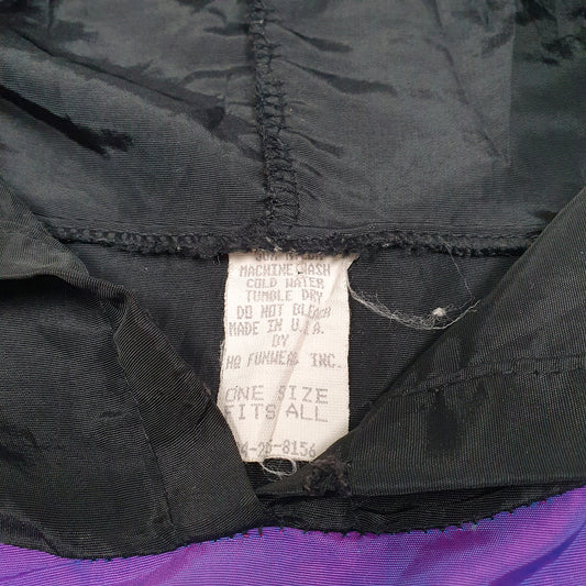 Mens Purple Surf Style Vintage 80s Smock Hooded Made In USA Coat