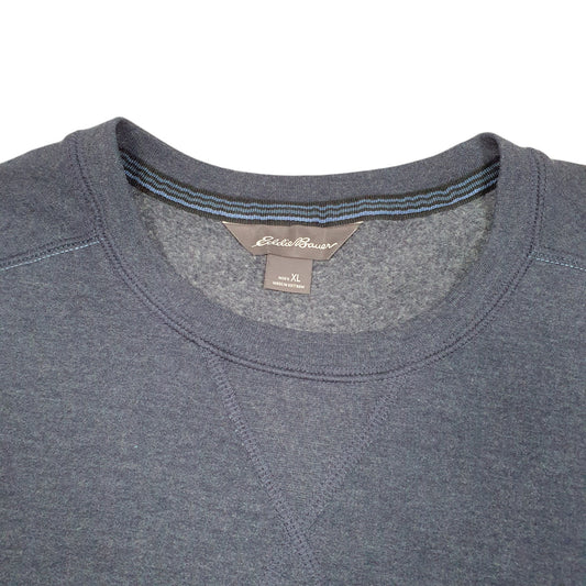 Mens Grey Eddie Bauer Sweater Sweat Crewneck Jumper