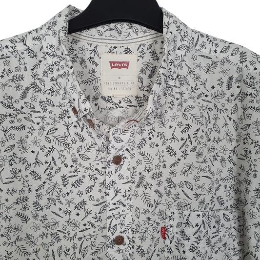 Mens White Levis Short Sleeve Shirt