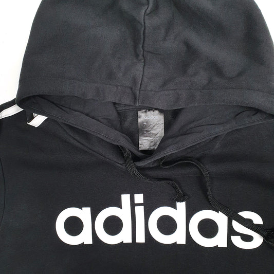 Mens Black Adidas Hoodie Jumper