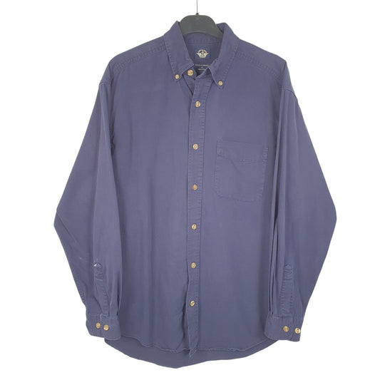 Mens Navy Dockers Long Sleeve Shirt
