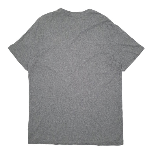 Mens Grey Puma Spellout Short Sleeve T Shirt